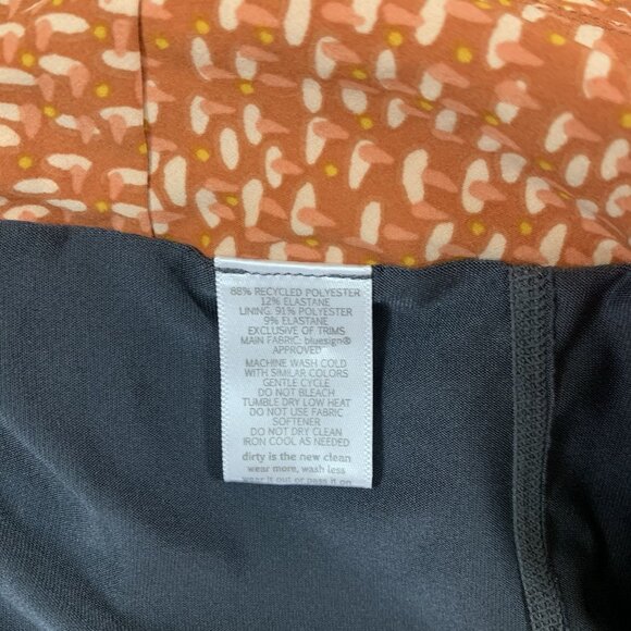 ToadCo Rust Print Active Skort L Built In Shorts Travel Outdoor Hiking - Picture 5 of 5